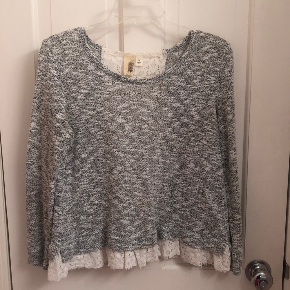Laced back sweater